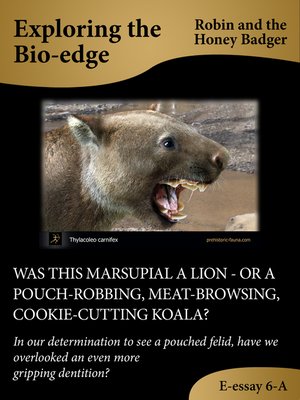 cover image of Was This Marsupial a Lion